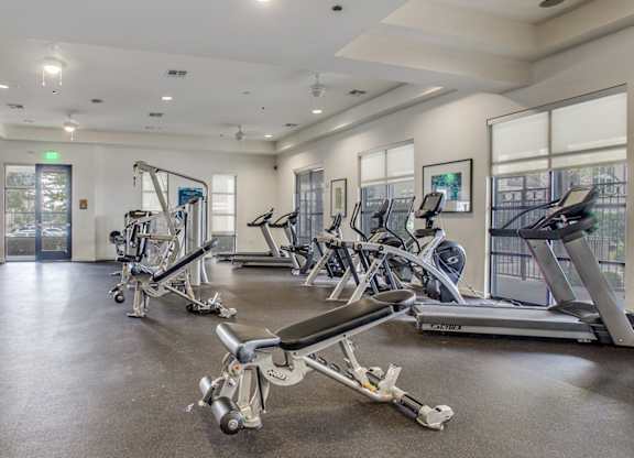 Resident gym at Twin Creeks Crossing
