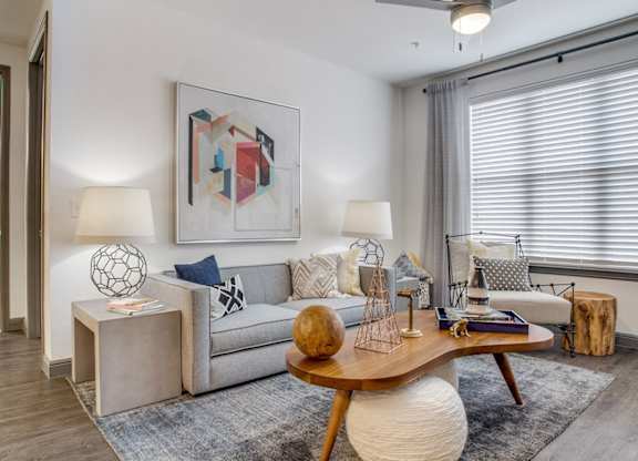 Open living area at Twin Creeks Crossing, apartments in Allen, TX