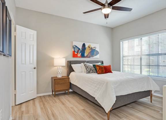 Bedroom at The Lana, 1 bedroom apartments in Dallas