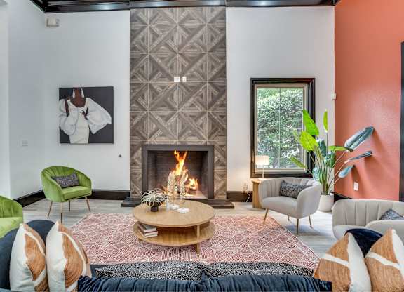Clubhouse gathering space at The Lana, apartments for rent in North Dallas