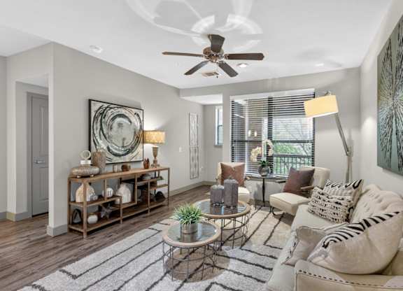 Bright apartment interior at The Carson at Twin Creeks, Allen apartments