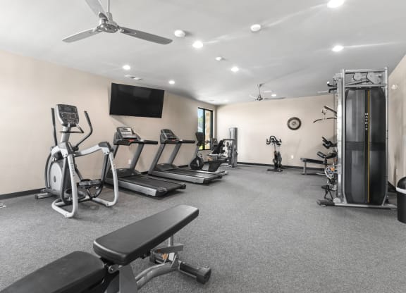 Willow Park gym with cardio equipment
