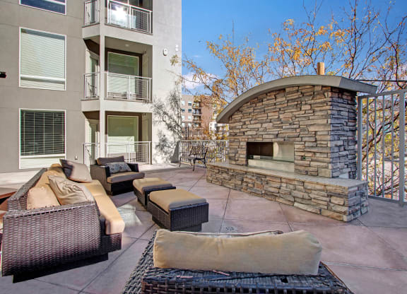 Velo on the Boulevard patio, Weidner Real Estate Properties