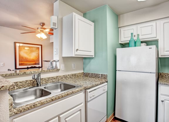 Legends at River Oaks Kitchen Sink & Fridge