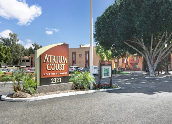 Atrium Court front sign