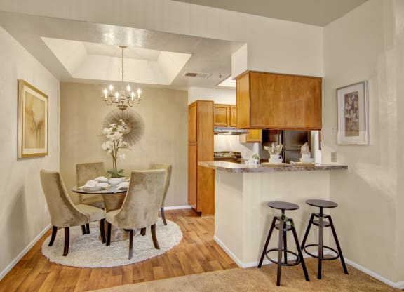 Kitchen and dining space