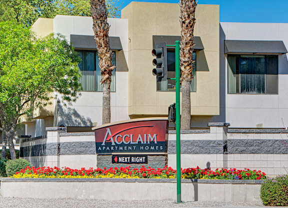Acclaim Apartment Homes is a residential complex with a modern design.