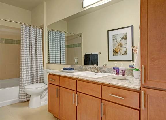 A bathroom with a toilet, sink, and shower curtain.