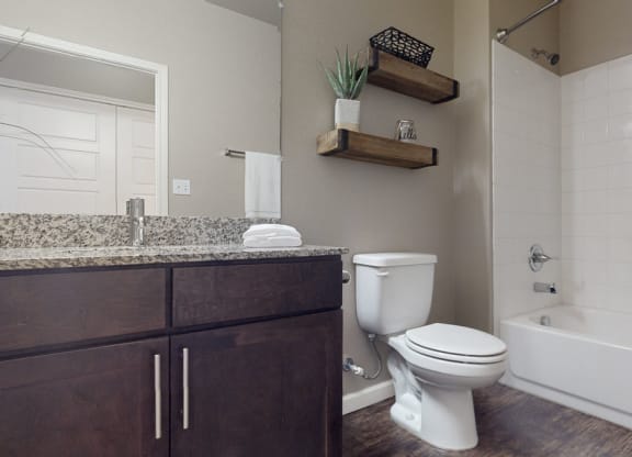 a bathroom with a toilet sink and bathtub
