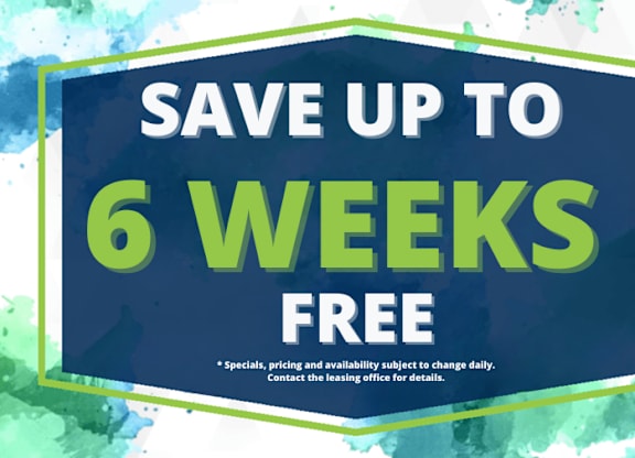 A promotional image advertising a 6-week free trial offer.