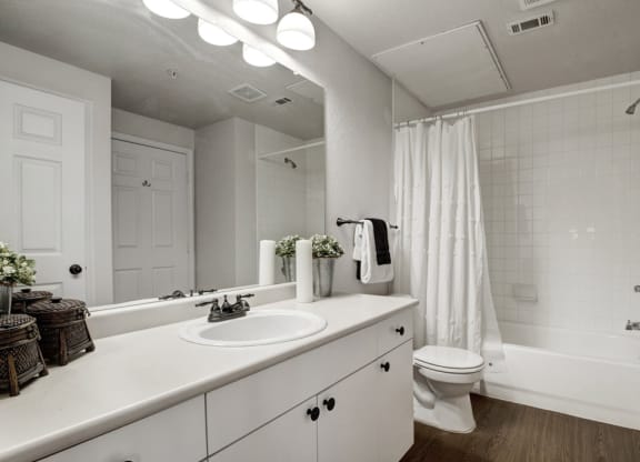 our apartments offer a bathroom with a bathtub