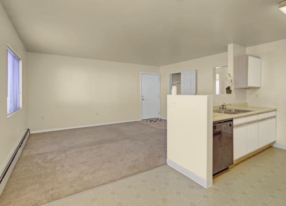 Timber Ridge Apartments - Kitchen and Living Room