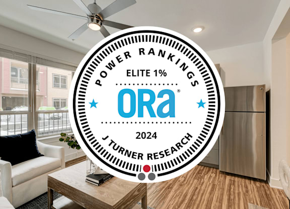 A round badge with the text "POWER RANKINGS ELITE 1% Ora 2024 J TURNER RESEARCH".
