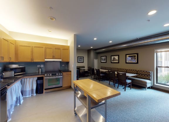 Lofts at Farmers Market Lounge Kitchen