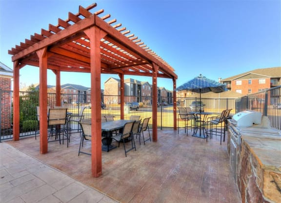 Residence at North Penn outdoor entertainment area