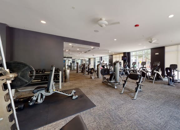 Arpeggio Fitness Center Apartments with indoor gym Downtown Dallas