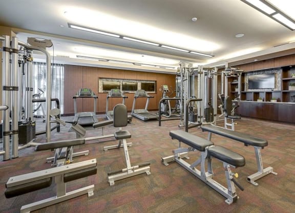Cityplace Heights Gym and Fitness Room Apartments with indoor gym for rent Dallas, TX