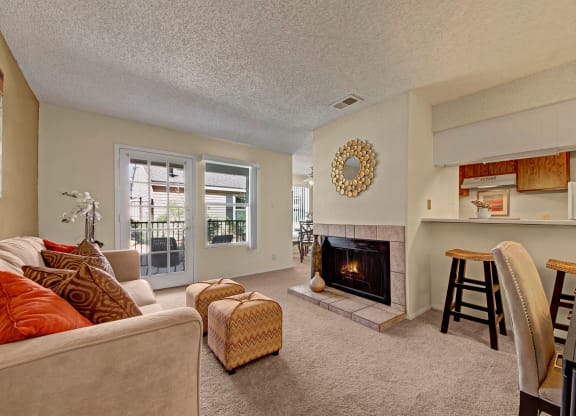 Cypress Pointe Living Room  at Cypress Pointe Apartments Apartments near Odessa, TX