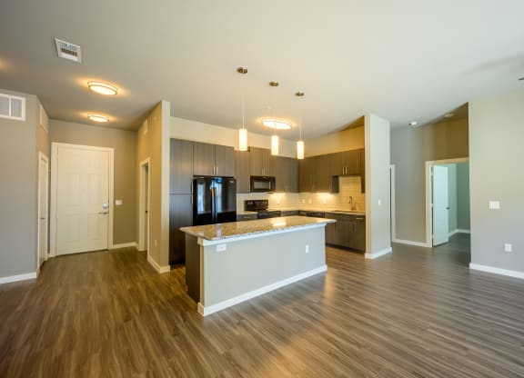 Harmony Luxury Apartments living room area with great natural lighting