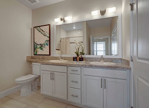 Latitude 31 Bathroom with Granite Countertops Apartment for rent in Odessa, TX