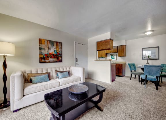 Northridge Court Apartments Living Room and Dining Room Midland Texas Apartments