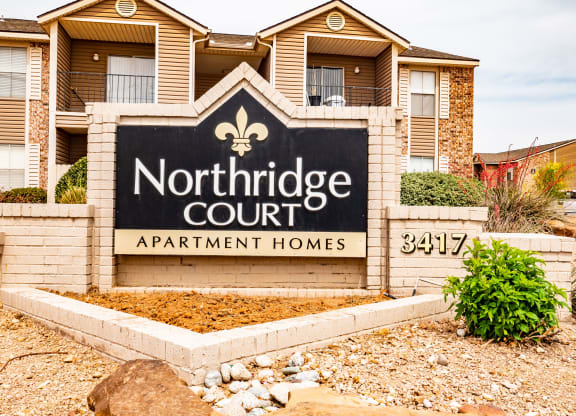 Northridge Court Apartments Entrance Sign Midland Texas Apartments