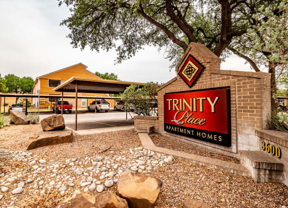 Trinity Place Monument Sign Apartment rental near Odessa, TX
