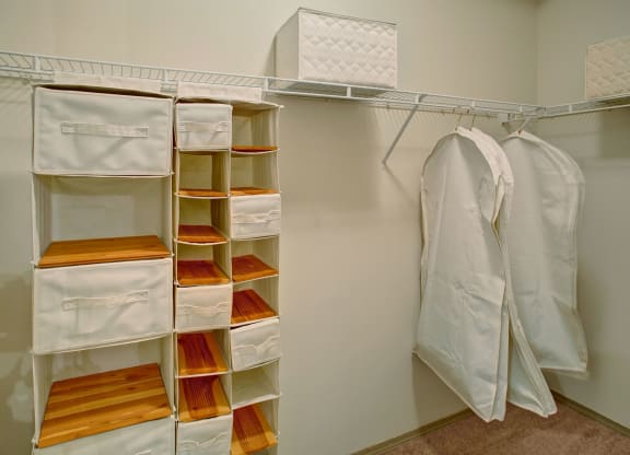 Portsmith Walk In Closet with Built In Shelf Apartments in Everett, WA