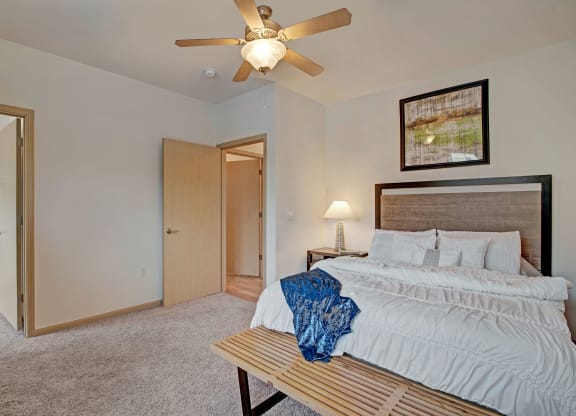 Swan Creek Bedroom View Apartments in Fitchburg, Wisconsin