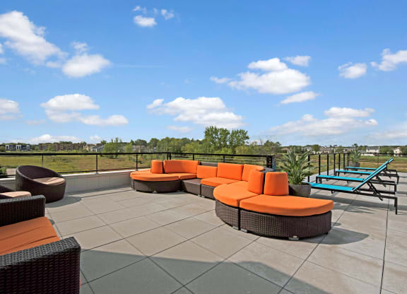 The Rooftop Lounge at the Lafayette Apartment Homes, Weidner Real Estate Properties Apartments for rent Fitchburg, WI