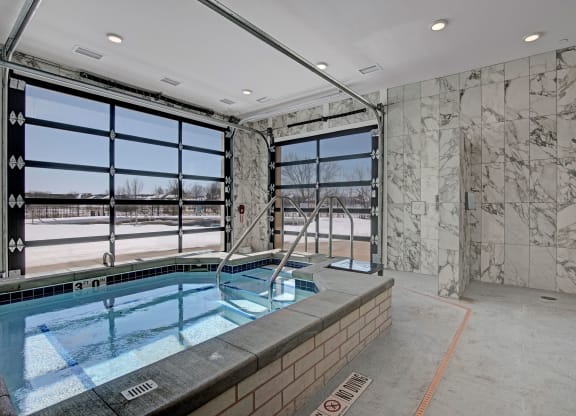 The Lafayette indoor pool, Dean Weidner Real Estate Apartments for rent Fitchburg, WI
