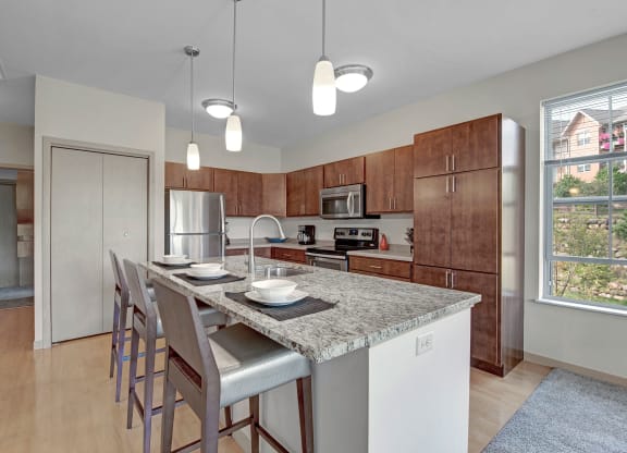 Unit Kitchen at The Vue at Pinnacle Peak Apartment Homes