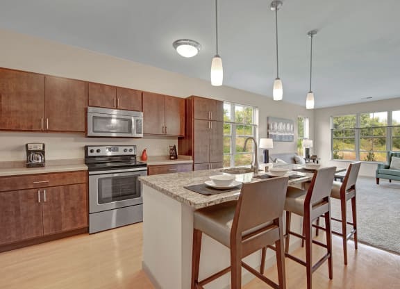 Unit Kitchen at The Vue at Pinnacle Peak Apartment Homes