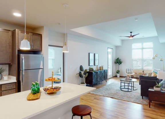 Van Buren East - Kitchen/living area