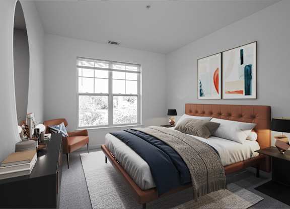 The Confluence at Norwalk Resort Style Apartments in Norwalk, CT_ Large Bedroom