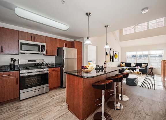 The Confluence at Norwalk Resort Style Apartments in Norwalk, CT_ Open Floor Plan Style Apartment with Loft