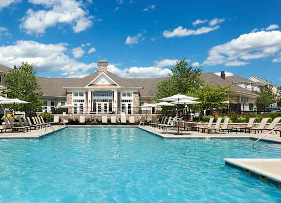 Resort Style Pool and Sundeck at The Mews at Princeton Junction