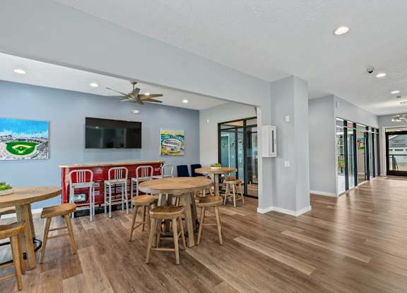 Modern clubhouse with lounge seating in Florence, KY rental community