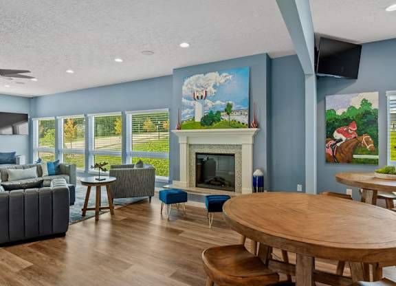 Community clubhouse and lounge at The Villages of Florence and Weaver Mill