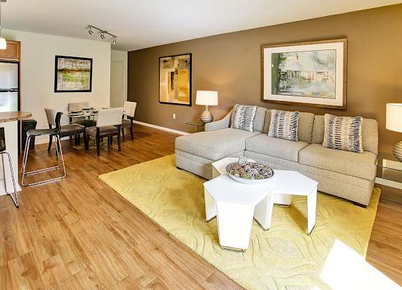 Modern Living Room at The Crest at Princeton Meadows, Plainsboro, 08536