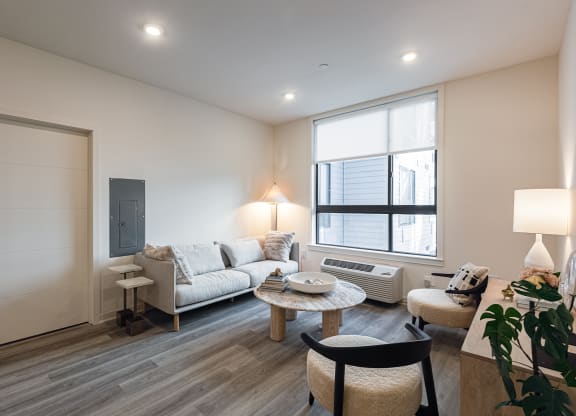 Spacious Living Room with Oversized Windows at The Botanic, Carteret
