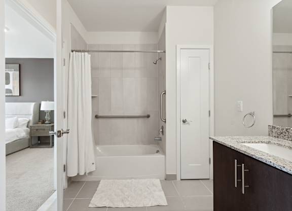 Spa-like bathroom at The Lofts at Middlesex