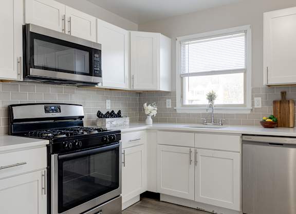 The Village at Bridgewater Modern White Kitchen
