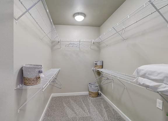 our spacious closets are stocked with towels and bedding for you to use our
