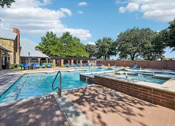 our apartments have a resort style pool and spa