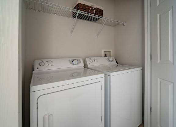 our apartments have a laundry room with a washer and dryer