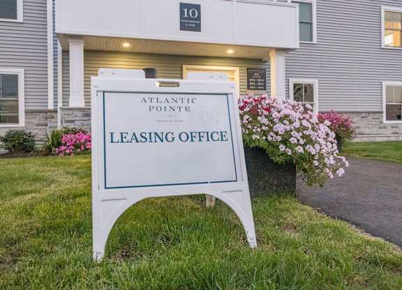 Leasing Office Signage at Atlantic Pointe, Brunswick, 04011