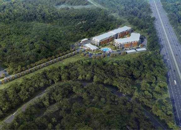 arial view of Seacoast Residences at Seacoast Residences Apartments, Oakland, ME