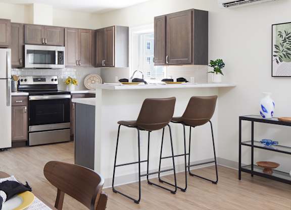 Island Kitchen at Atlantic Pointe, Brunswick, ME