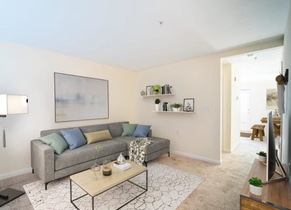 Living Room Interior at Windsor Terrace, Hooksett, New Hampshire